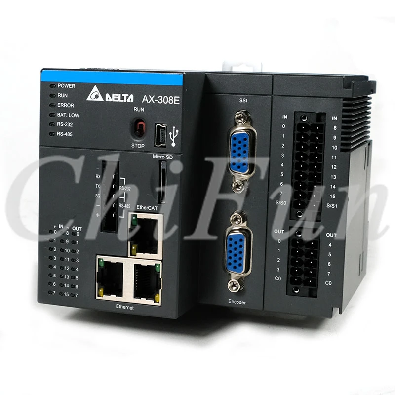 DELTA CODESYS AX-308EA0MA1T 8-Axis Programmable controller 16DI 8DO CPU EtherCAT softmotion NPN output