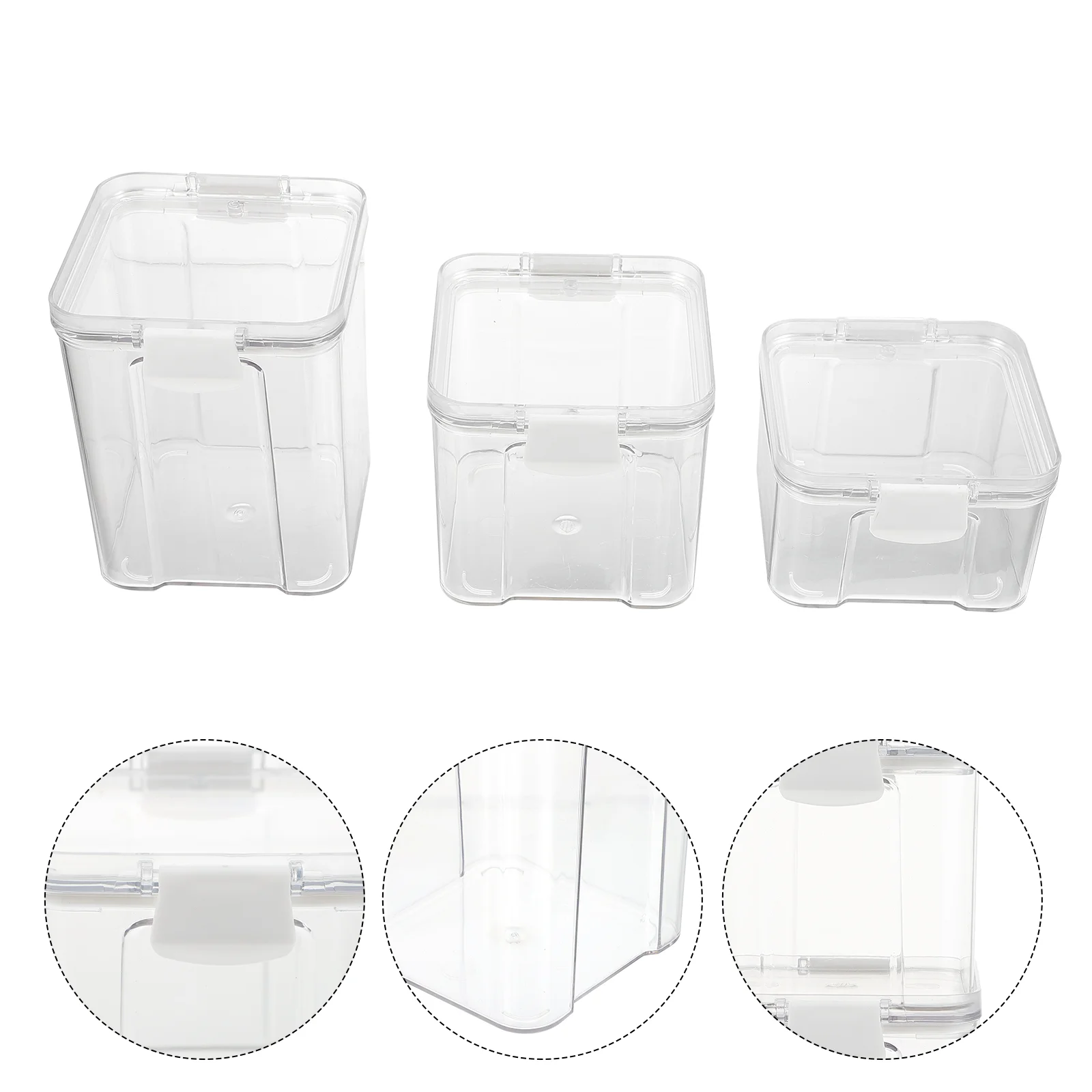 

Refrigerator Storage Jar Food Containers with Lids Whole Grains Collapsible for
