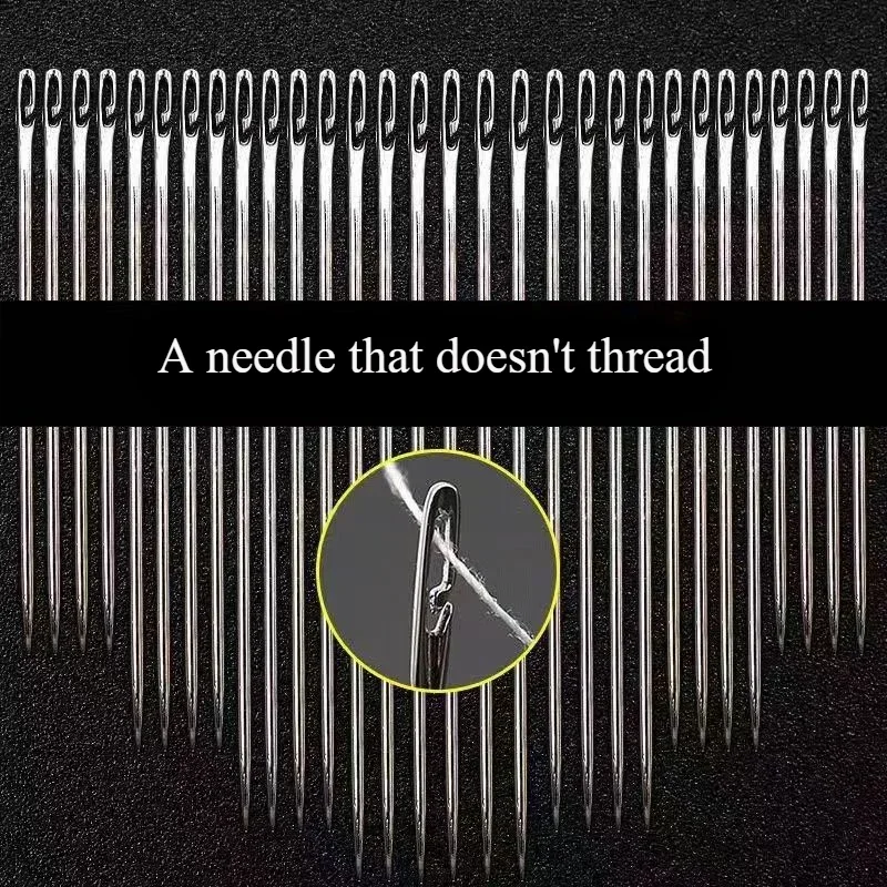New Free Thread Needle Sewing Needle Threader Tool Self-Thread Guide Sewing Needle Device for DIY Sewing Accessories