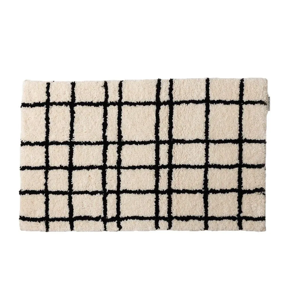 VIKAMA Vintage Imitation Cashmere Carpet For Bathroom, Toilet, Dirt-Resistant Floor Mat, Entrance Rug For Rooms, Home Decoration