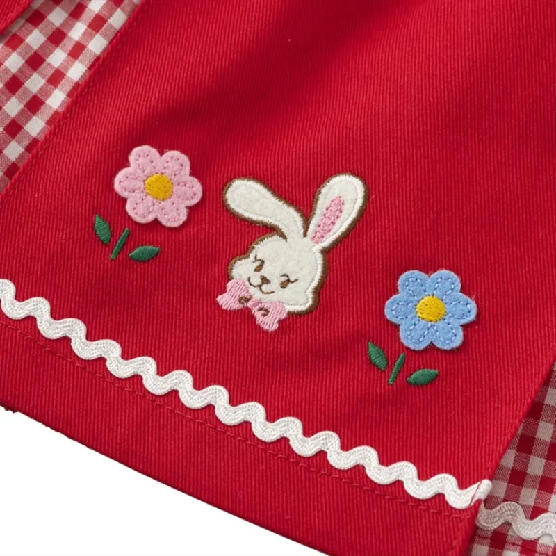 Short Skirt Children\'s Clothing Summer New Cartoon Rich Rabbit Embroidered Skirt Girl