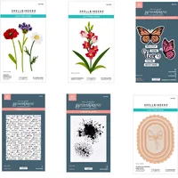 Wildflowers Butterfly Shape Metal Cutting Dies Press Plate for DIY Scrapbook Decoration Cut Make Card Supplies 2025 New Die