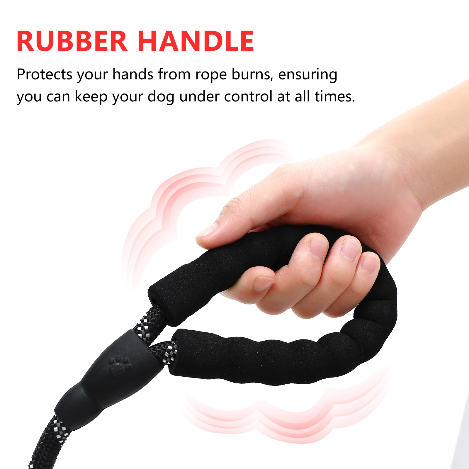 

1 set 1 Set Nylon Dog Leash Thick Lead Pet Outdoor Poop Bags Holder Durable Wear-Resistant Easy Carry For Walking Training Heavy