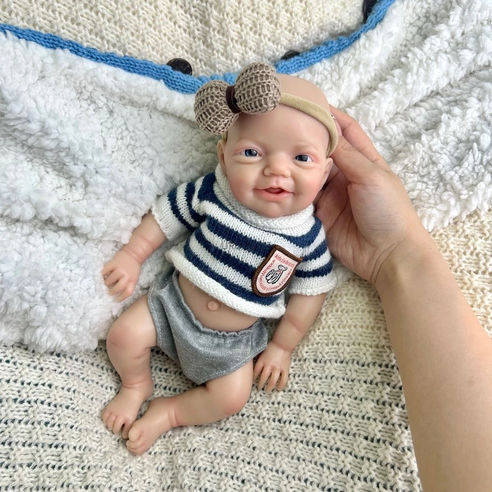 

12 Inch Charlie Full Soft Silicone Reborn Baby Girl/Boy Lifelike Handmade 3D Skin Visible Veins Newborn Doll for Gift Toy