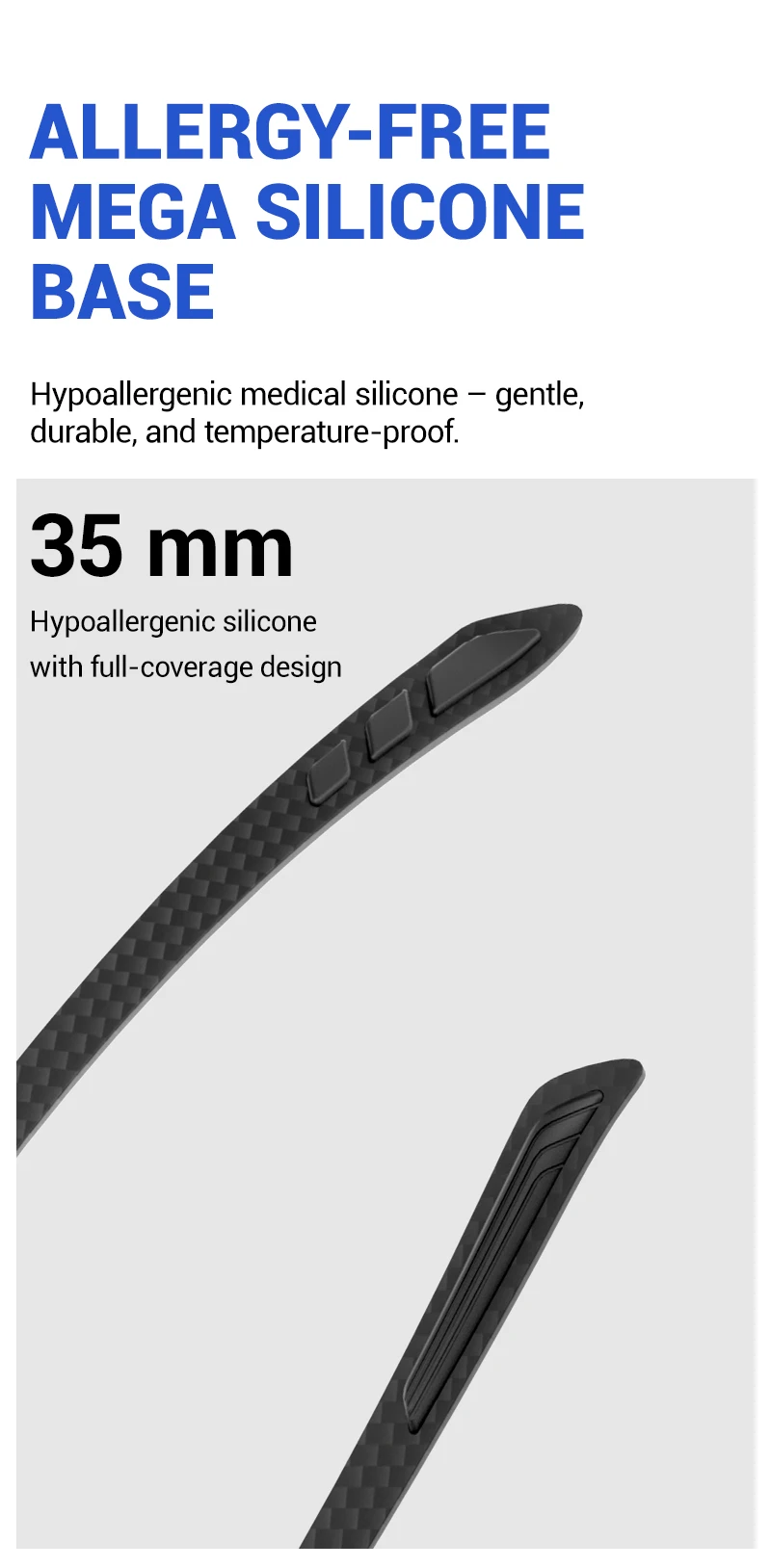Kapvoe Fahrradbrille aus echtem Carbon, Sonnenbrille für Herren, leicht, photochrom, UV400, MTB, Fahrrad, Sportbrille – Detail 4