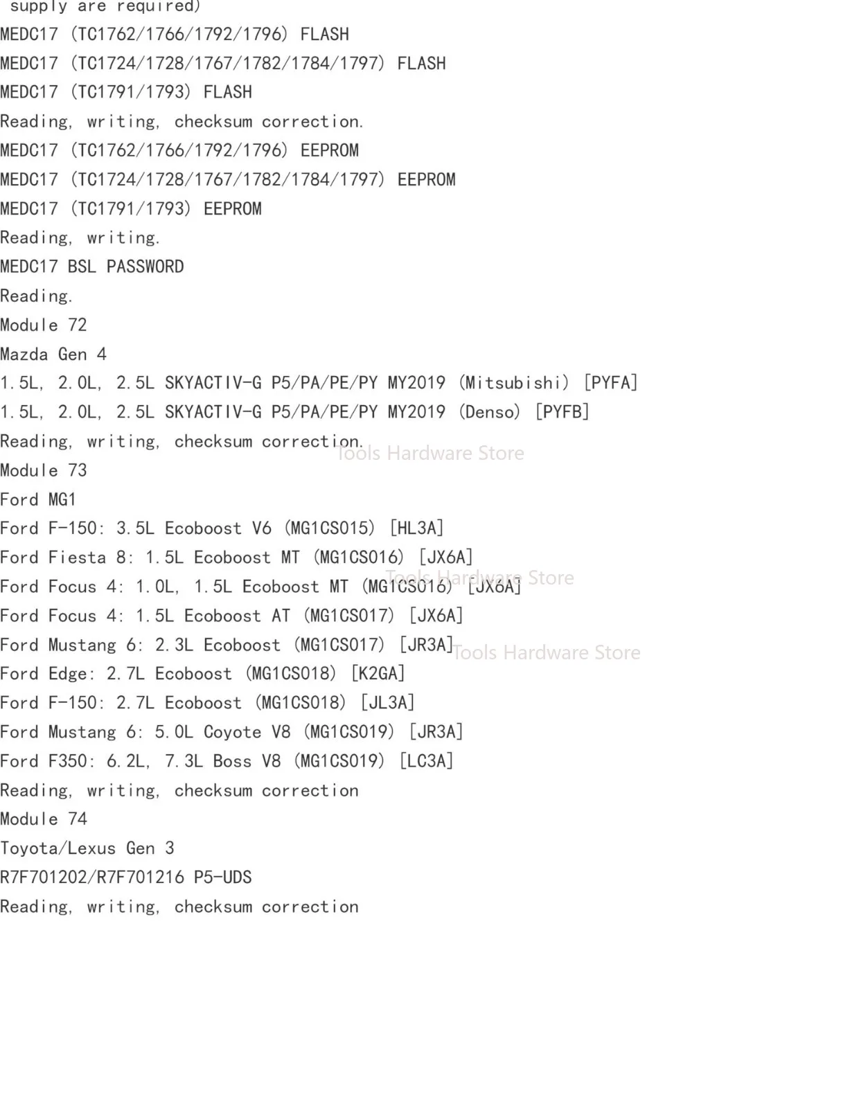 PCM programmer ECU power upgrade read and write tool PCMflash78 in 1 mainframe version No annual fee