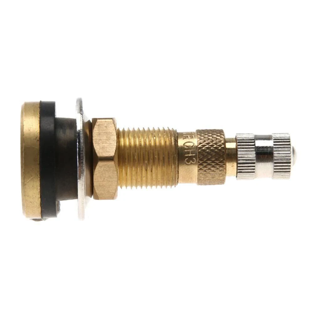 

Brass Water Tubeless Tire Valve Stem TR618A Suitable for Agricultural Tractors with Rubber Seal for Secure Fit