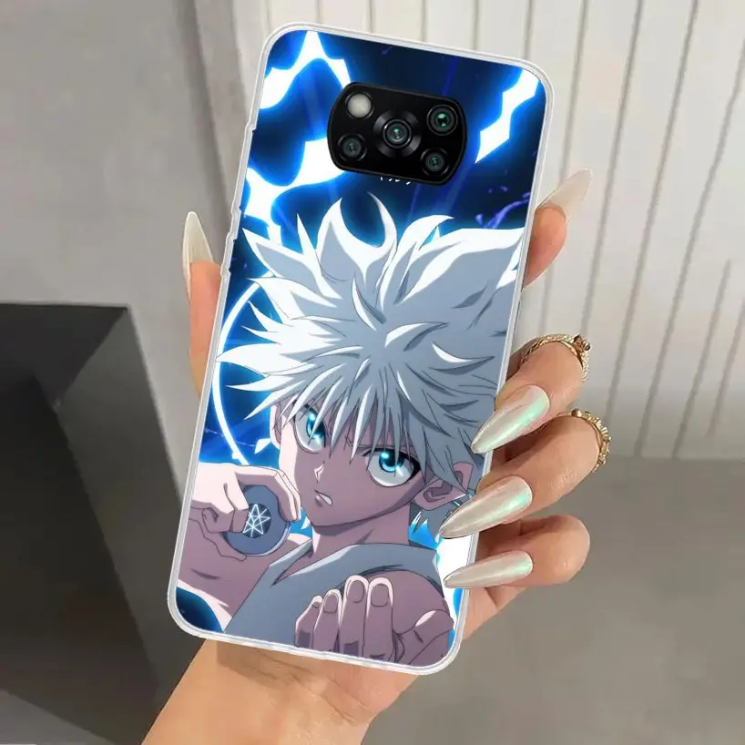 Hunter HXH Killua Phone Case for Xiaomi Poco X6 X5 X4 X3 Nfc F6 F5 F4 GT F3 F2 Pro F1 M5S M4 M3 5G Soft Funda Print Shell