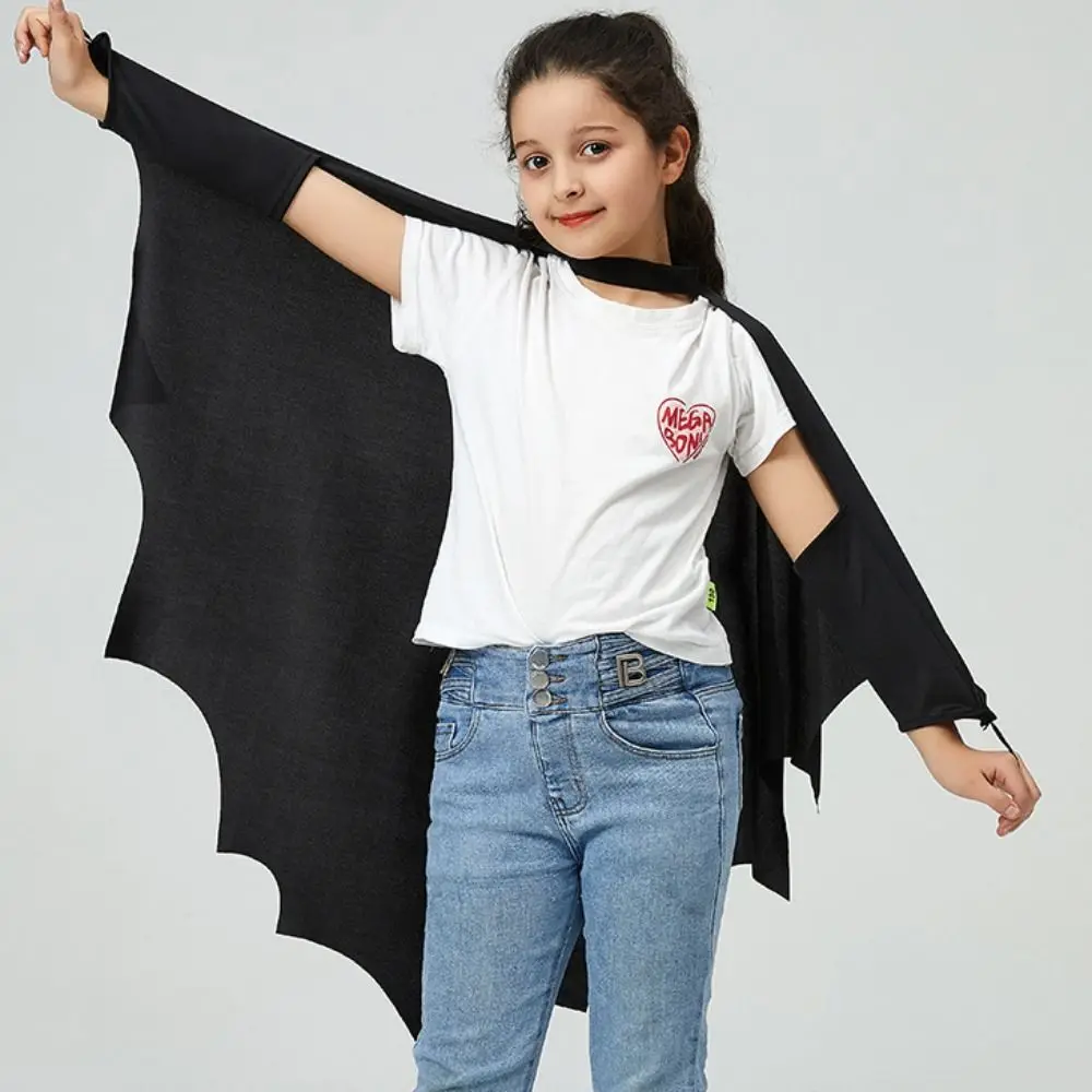 Conjunto de máscara de asa de Bat Halloween para crianças, traje cosplay para meninos e meninas, trajes de festa, adereços de roupas