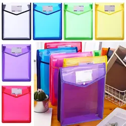 Carpetas de archivos A4 de gran capacidad, almacenamiento de papelería de oficina, bolsa para documentos, sobre