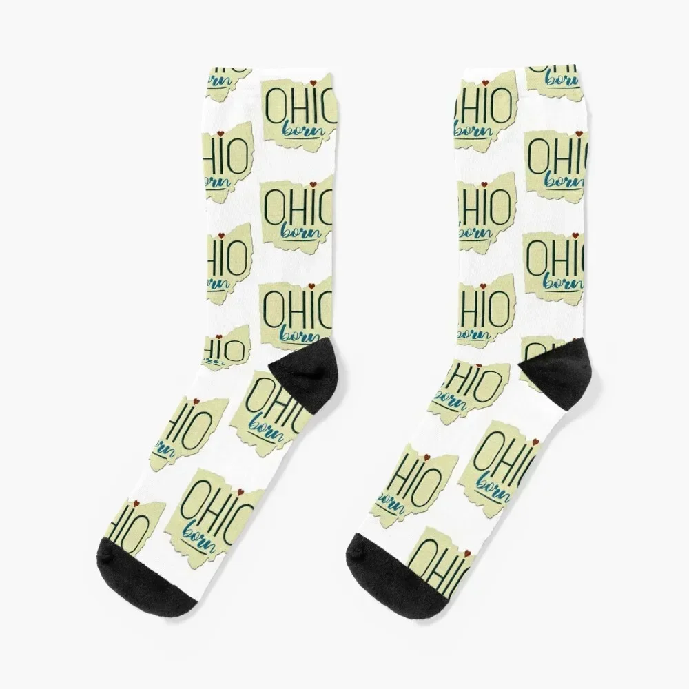 

Ohio Born Socks valentine gift ideas colored Woman Socks Men's