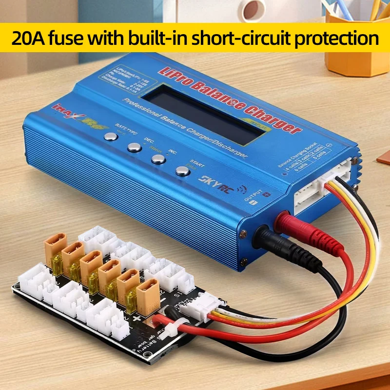 XT30 XT60 Lipo Battery Parallel Charging Board 1-3S/3-4S For RC FPV IMAX B6 Balance Charger Battery Parts Airplane Drone Car