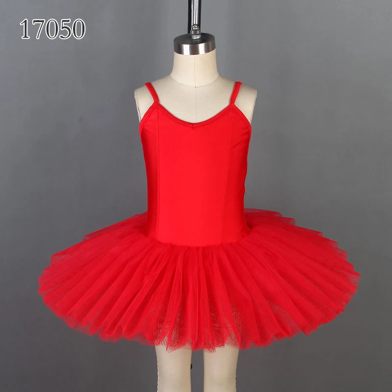 Azul Spandex Ballet Dance Tutu para Meninas, Bailarina Stage Show Costume, Kids Vestidos Performance, 5 Cores Disponíveis, 17050