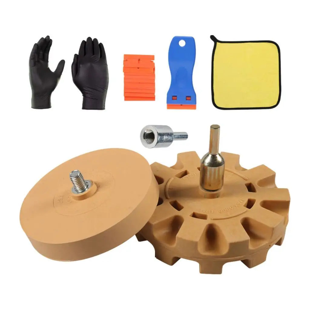 

2 универсальных резиновых ластиков для удаления винила с адаптером для сверла