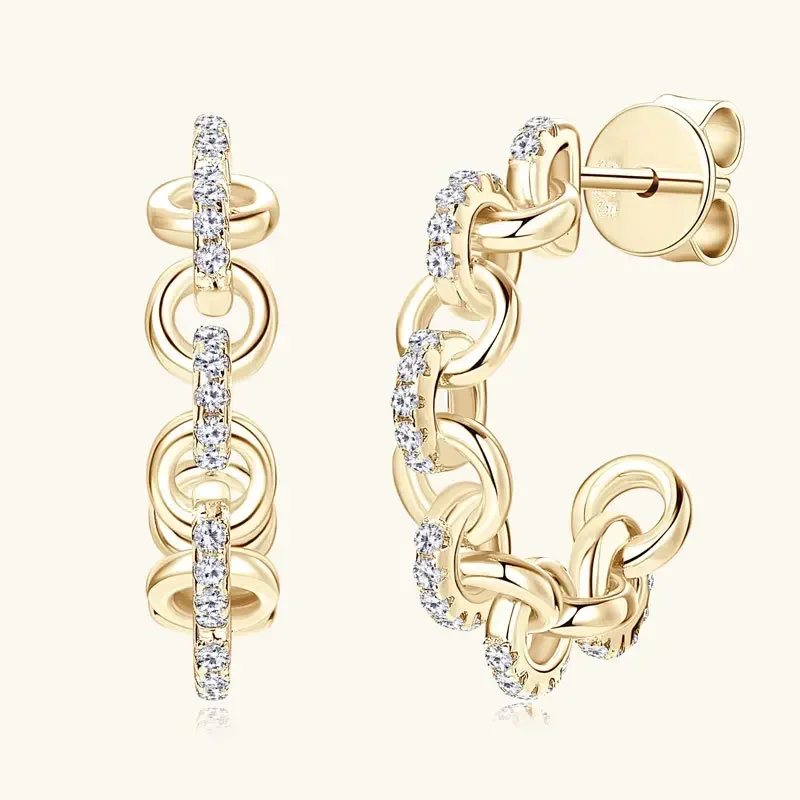 

Серьги-гвоздики с муассанитом 2024, стерлинговое серебро 925 пробы, оригинальные сертифицированные серьги-гвоздики, модные обручальные украшения