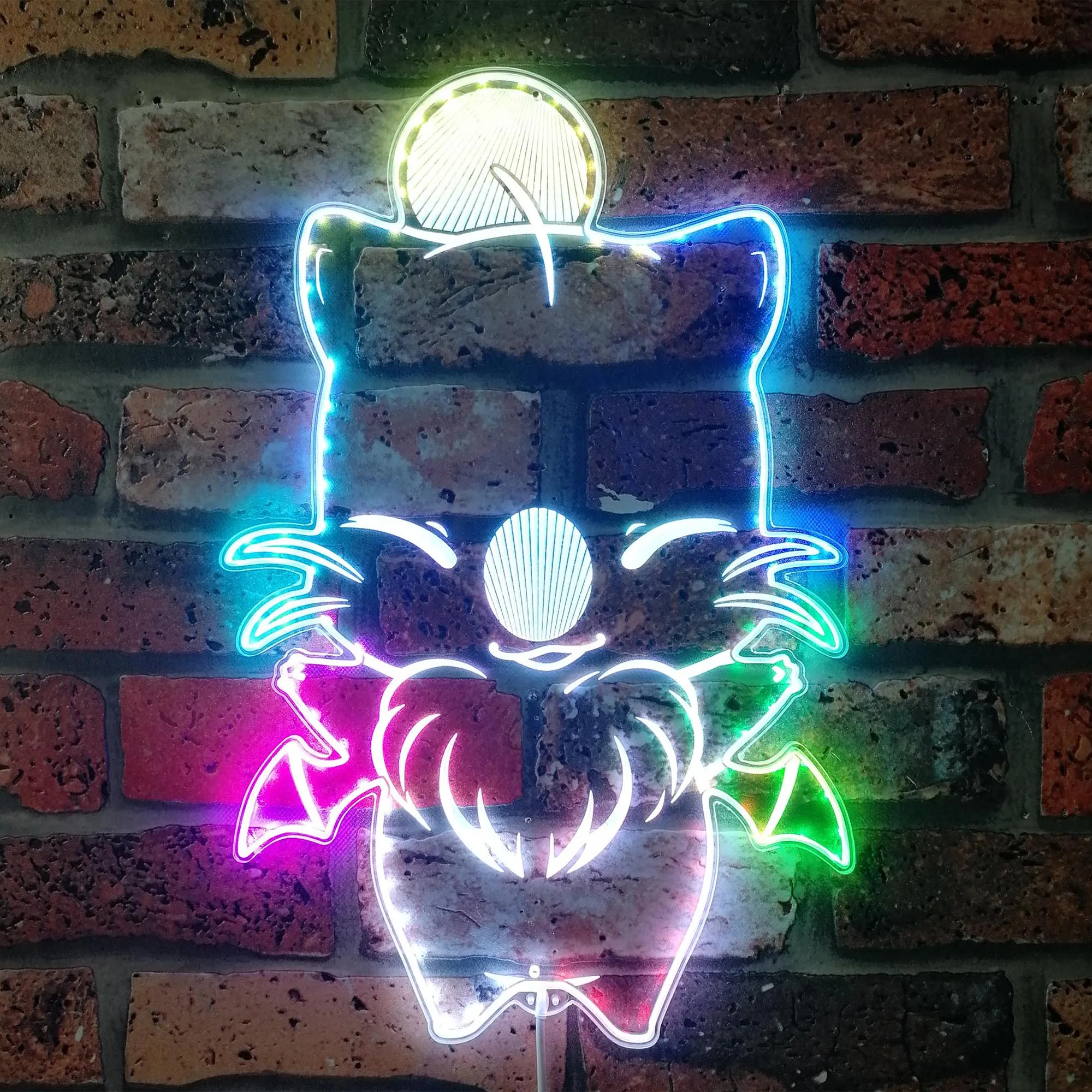Moodle Kawaii Final Fantasy 7 Neon LED Sign، Gamer Night Light LED Sign، Game Room Neon Sign