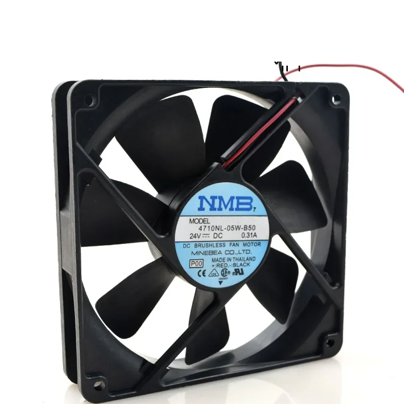 New Cooler Fan For NMB 4710NL-05W-B50 24V 0.31A 12025 12CM 2-wire Frequency Converter Industrial Control Fan