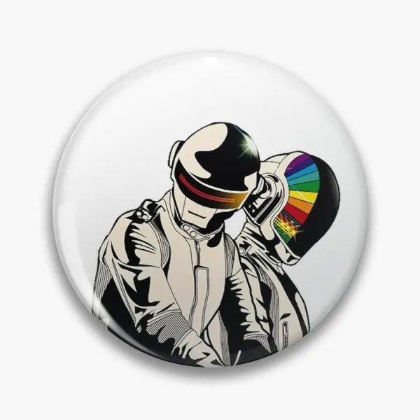 Daft Punk Tekening Zachte Knop Pin Sieraden Cartoon Gift Creatieve Vrouwen Mode Badge Metalen Kraag Revers Pin Broche Minnaar Decor