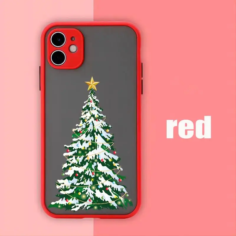 Christmas Snowflake Phone Case Luxury Silicone Shockproof Matte For Iphone 11 12 13 14 Mini Pro Max 7 8 Plus X Xs Xr Cover