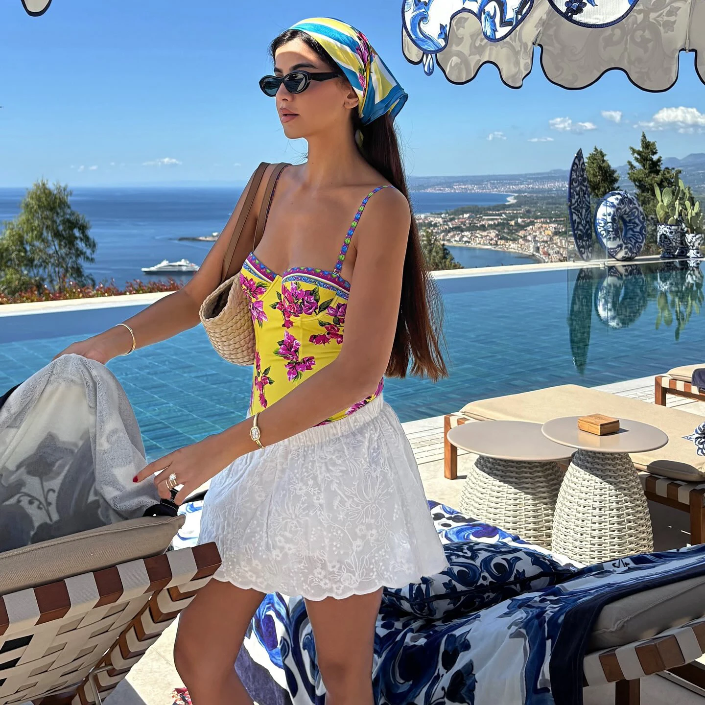 رفع ملابس السباحة 2026 مثير بيكيني النساء ملابس السباحة الأزهار المطبوعة بِدل السباحة الإناث العصابة Biquini كشكش ثوب السباحة بحر #3