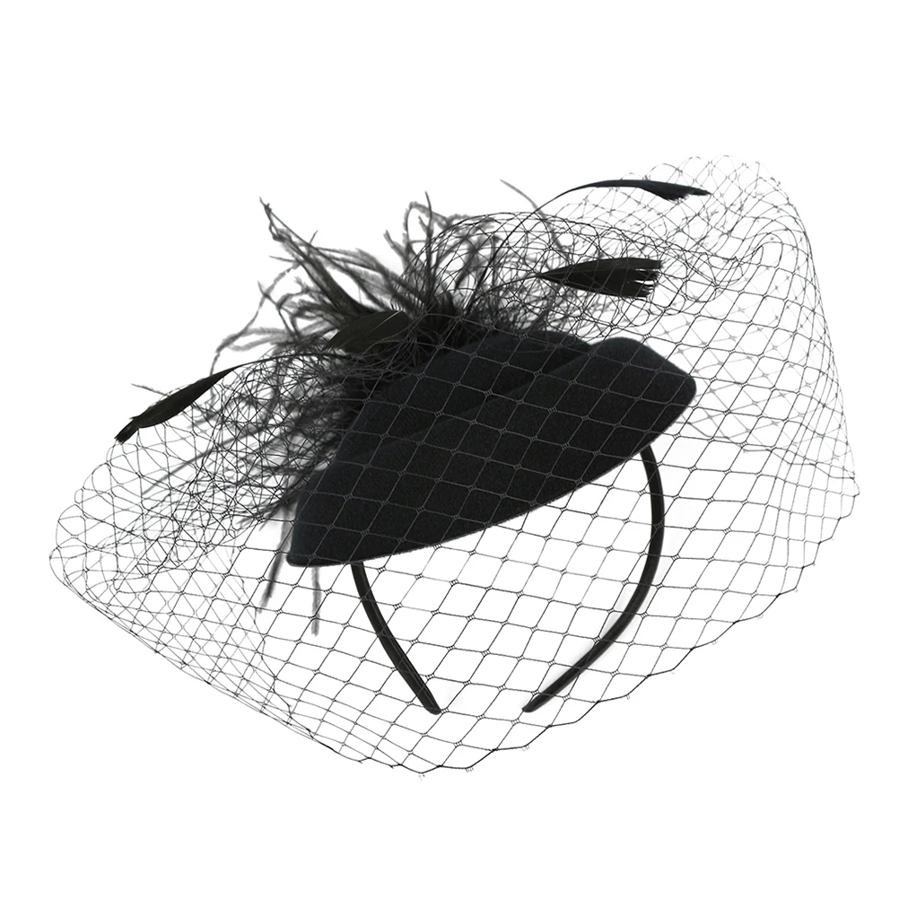 

Dress Hats for Women Retro Head Hair Clip Tea Party Fascinator Bride & Caps