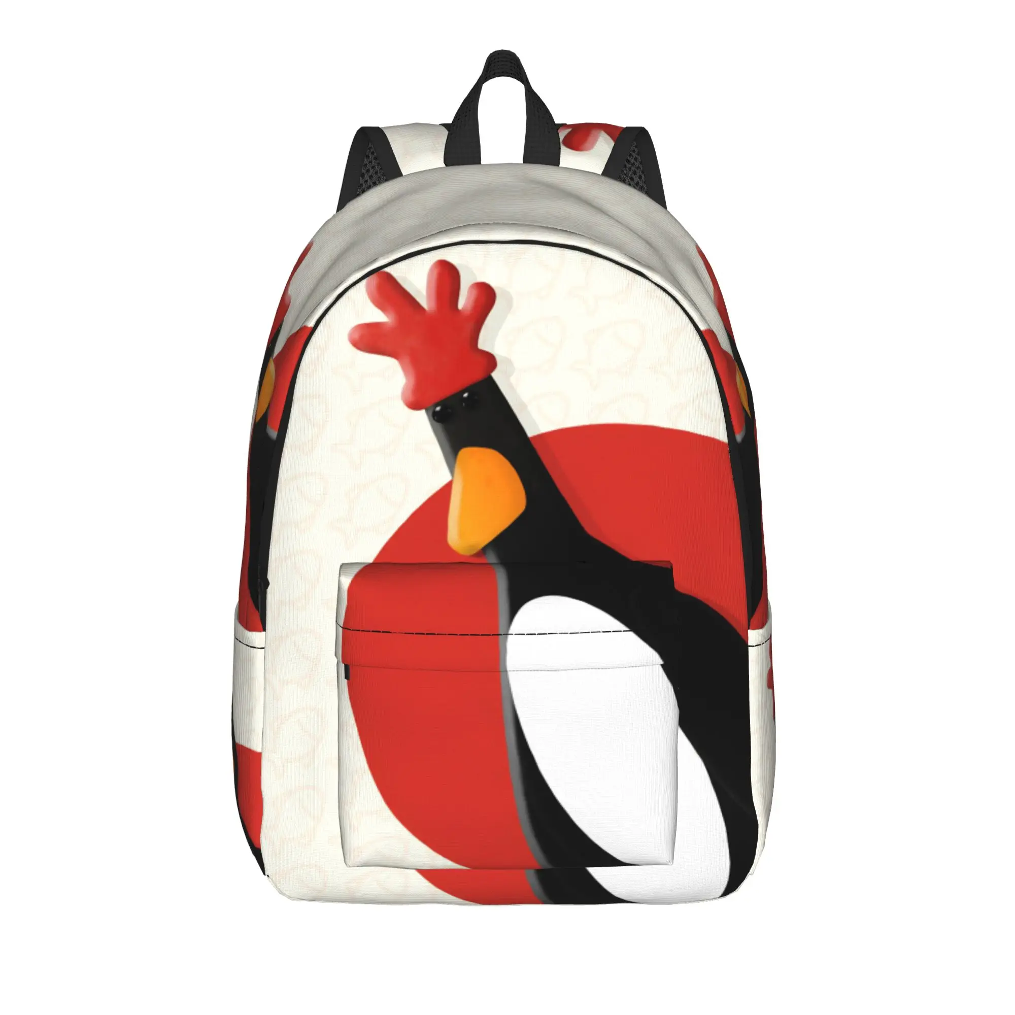 Feathers Penguin McGraws Cool Backpack Sports High School Business Chicken Disguise Funny Daypack Men Women College Canvas Bags