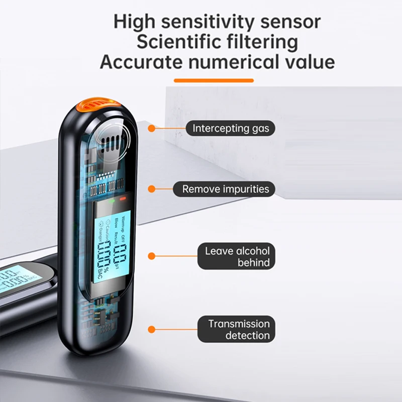 جديد LED عرض التلقائي جهاز اختبار شرب الكحوليات المهنية جهاز اختبار شرب الكحوليات التنفس قابلة للشحن أدوات اختبار الكحول الكحول