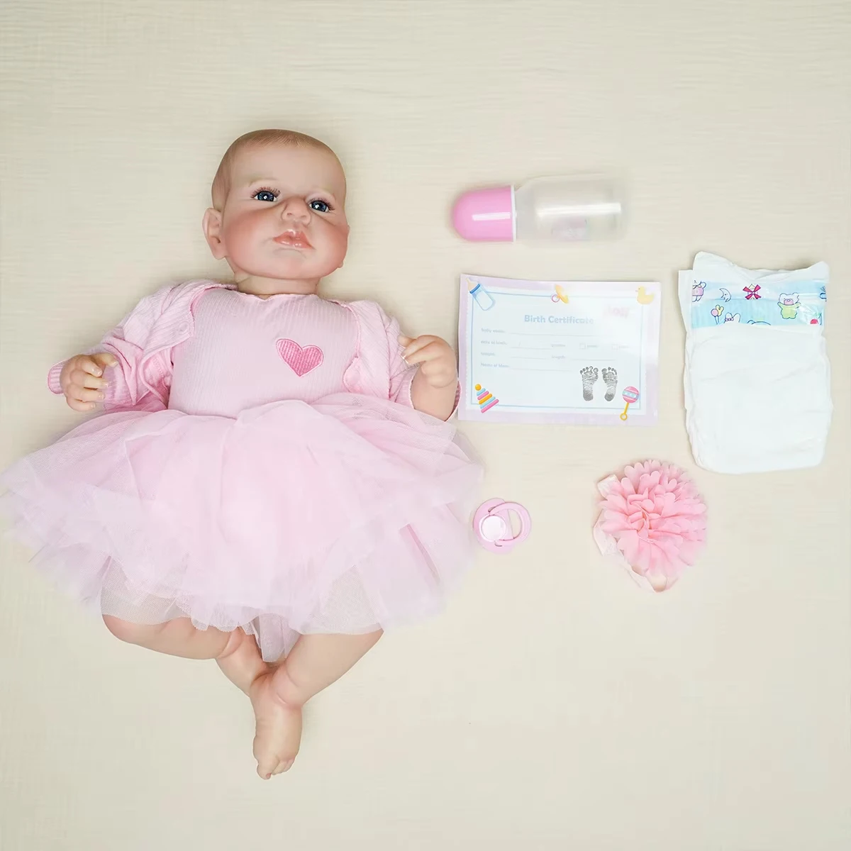 JOYORA リボーンドール リアルな開いた目 理想的なコレクション玩具 ギフト 全年齢向け クリスマスギフト リアルな高品質 手作り