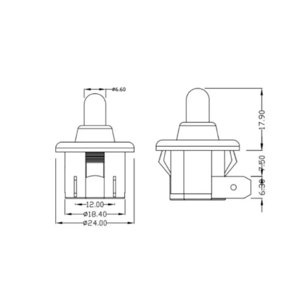KA5 Automatic Light Switch For Refrigerator Cabinet Door Sensor Push Button Reset Electrical Control Accessory 12mm 14mm 20mm