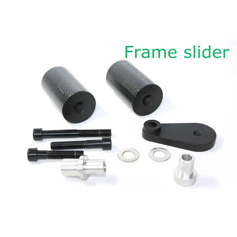 لياماها YZF R6 2003-2005 04 / YZF R6S 2006-2009 07 08 دراجة نارية لا قطع الإطار المنزلق تحطم حامي أسود/الكربون