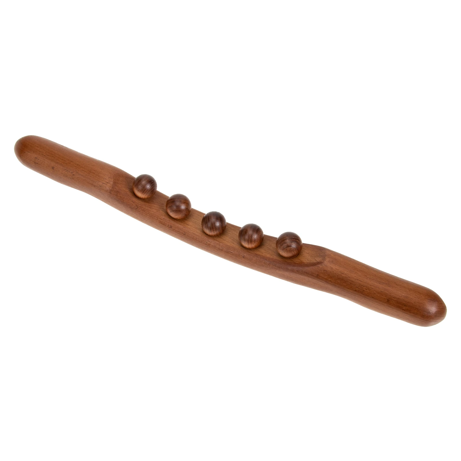 

Massage Stick Body Roller Wood Tool Brown Acupoint Massager Face Neck Back Muscle Relief Compact Size Easy Storage