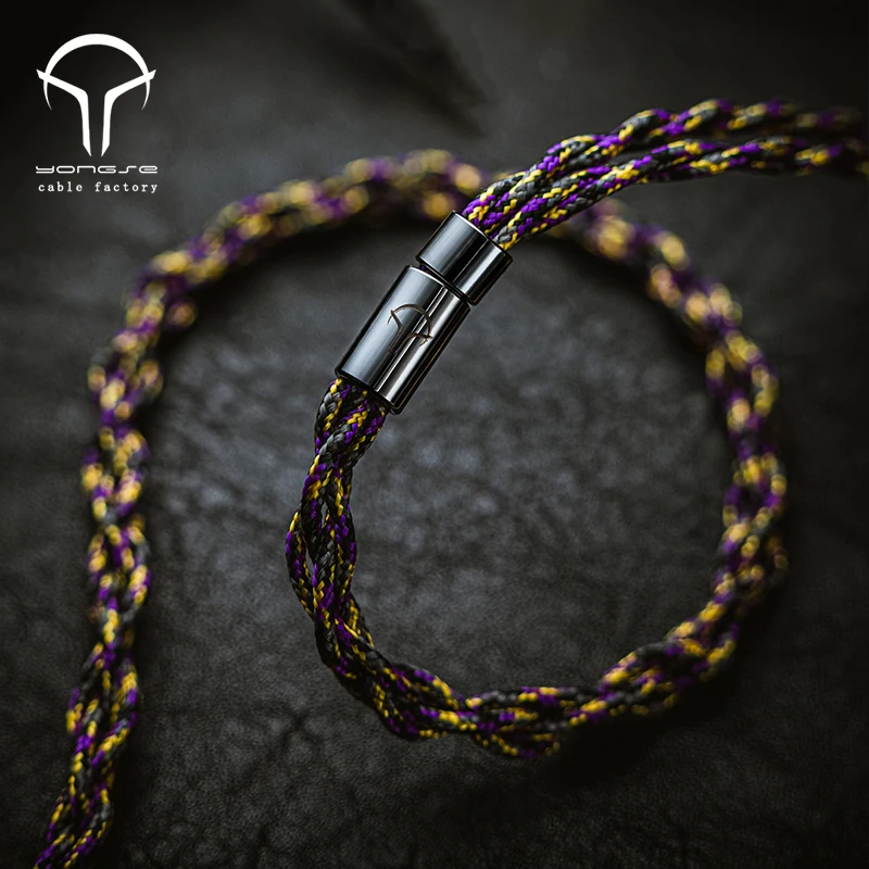 Yongse 1947Pro 6N 4 strands Single Crystal Copper Silver Plated Earsphones Cable