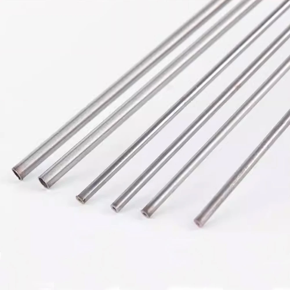 5Pcs Long 100mm 200mm Stainless Steel Transmission Shaft Tube OD 2mm 3mm Hollow Circular Shaft For DIY Handmade Model Car