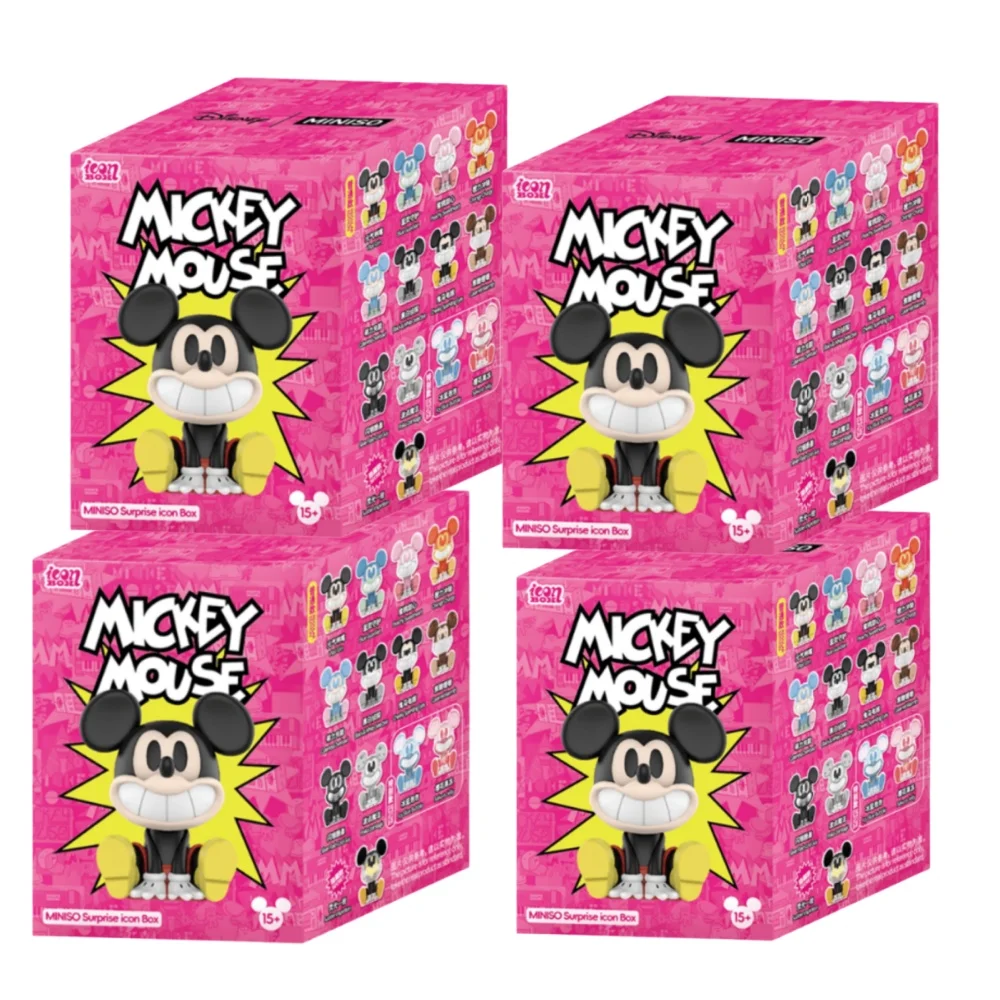 Original Mickey Mouse Laugh Energy Series Blind Box Mickey Anime Figure Mystery Box Ornaments Desk Dec Gifts Toys
