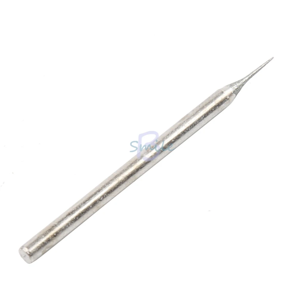 high quality 100pcs/pack 2.35mm Shank Diamond Needle Burrs Rotary Point D Bur Bit Needle Carving Drilling Sharp Grind Head