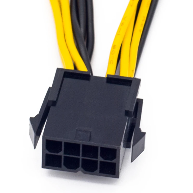 EF-EPS وحدة المعالجة المركزية 12 فولت 8 دبوس إلى ثنائي 8 (6 + 2) دبوس PCIE محول كابل إمداد الطاقة لبطاقة التعدين #5