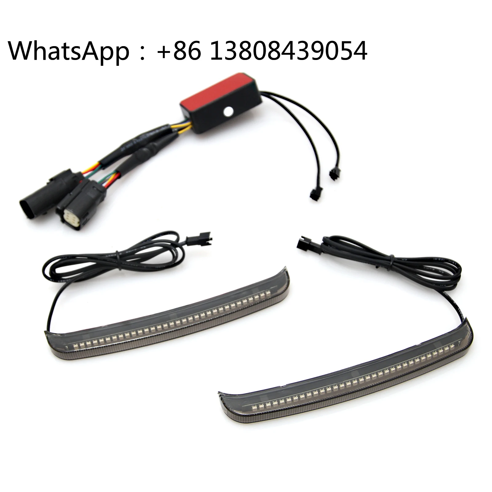 

SaddleBag Tail Light Sequential Turn Signal Running Brake Lamp 2 Lens for Touring Road King Street Glide Ultra CVO