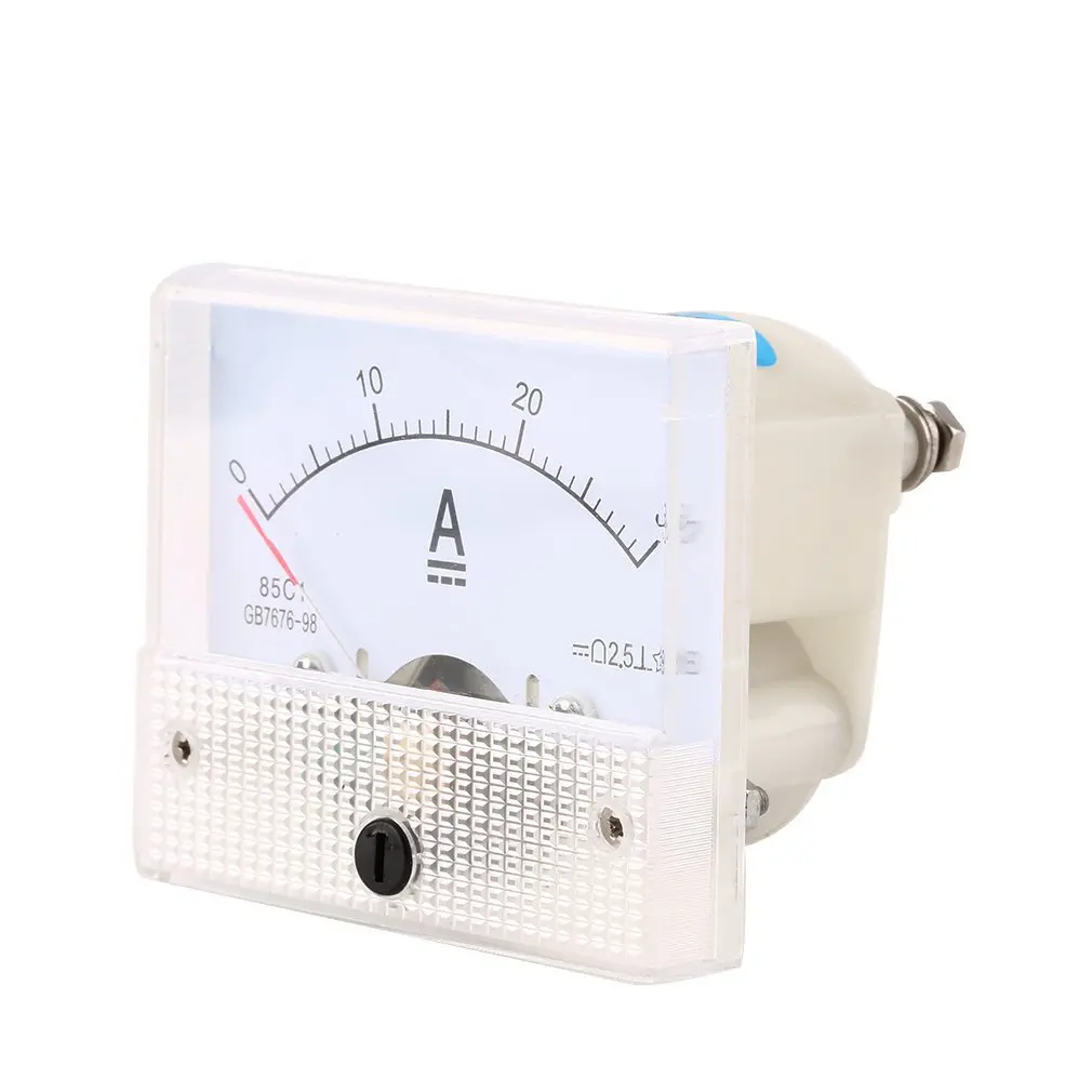 

1pcs DC 30A Analog Ammeter Panel AMP Current Meter Gauge 0-30A DC Doesn't Need Shunt TS-0421 Brand New