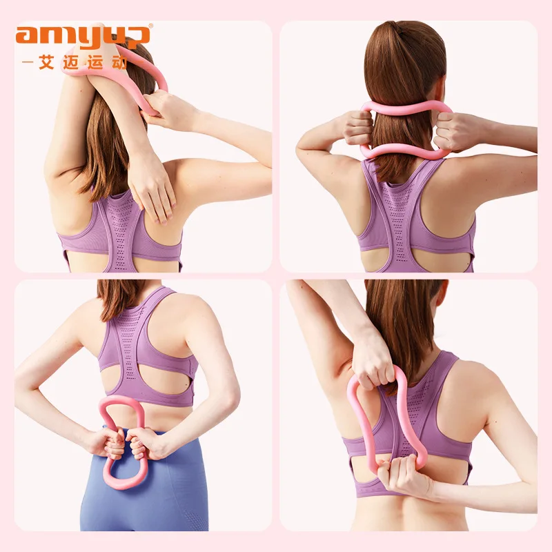 

Женский круг для йоги, красивая спина, тонкая спина, оборудование для фитнеса с открытой спиной, массаж фаски, Тренировка Тела, инструменты для поддержки спорта