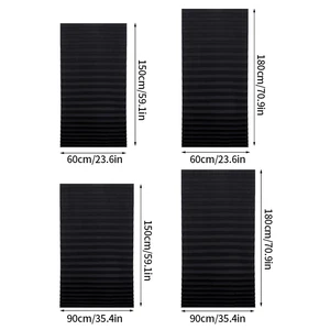 Fensterklebervorhang, Plisada Zebra -Jalousien, Blackout -Vorhang, Schwarz und Weiß, für Schlafzimmer, Wohnzimmer, Balkon 12 Hauptverkaufs Jalousien Roll Balkon - №5