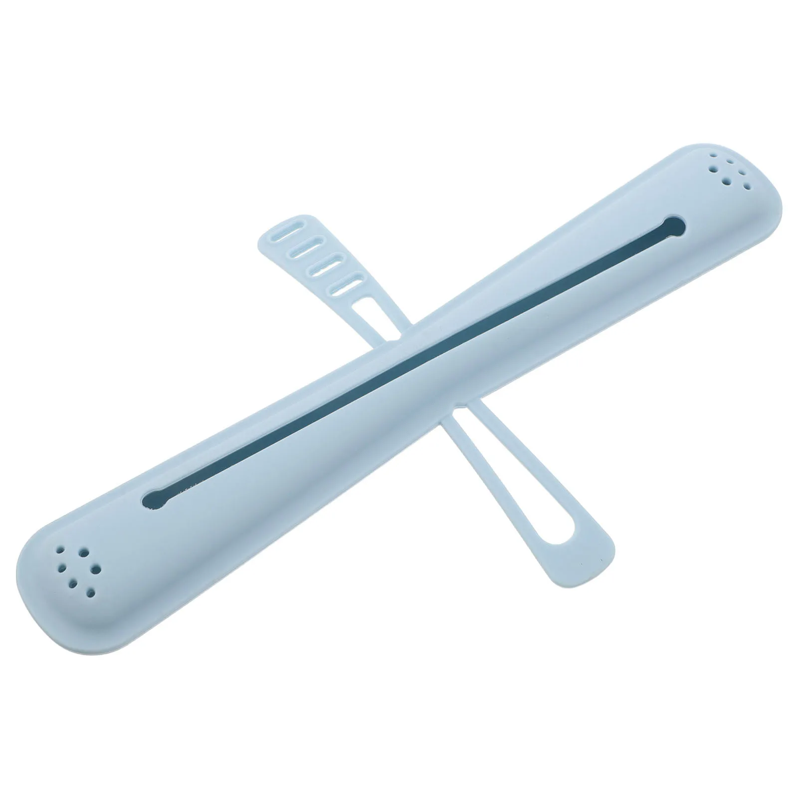 حافظة فرشاة أسنان للسفر من السيليكون الأزرق، حامل صندوق تخزين فرشاة الأسنان المقاوم للماء لرحلات العمل والعطلات