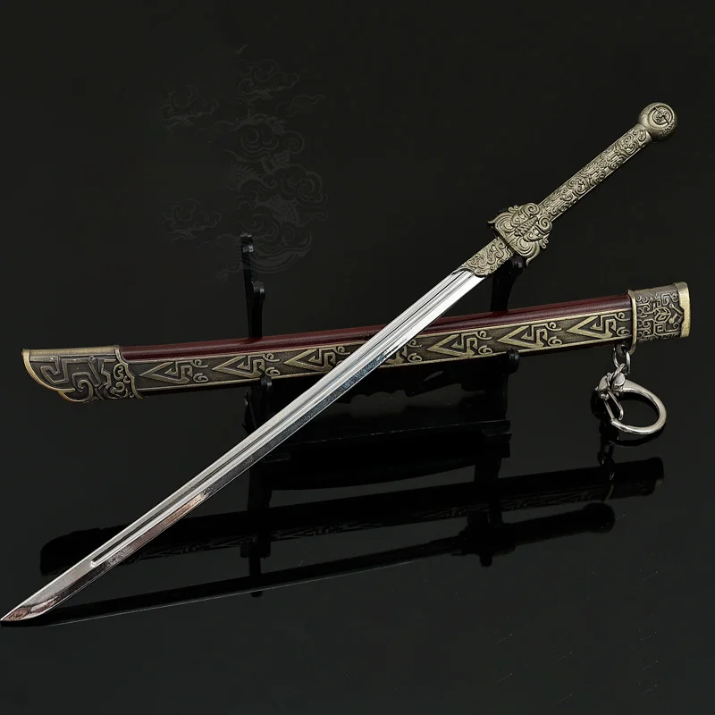 A Book Dream Film Peripherals Thousand Feather Blade Knife 22cm Full Metal with Sheath Outdoor Toy Sword Collections Figure