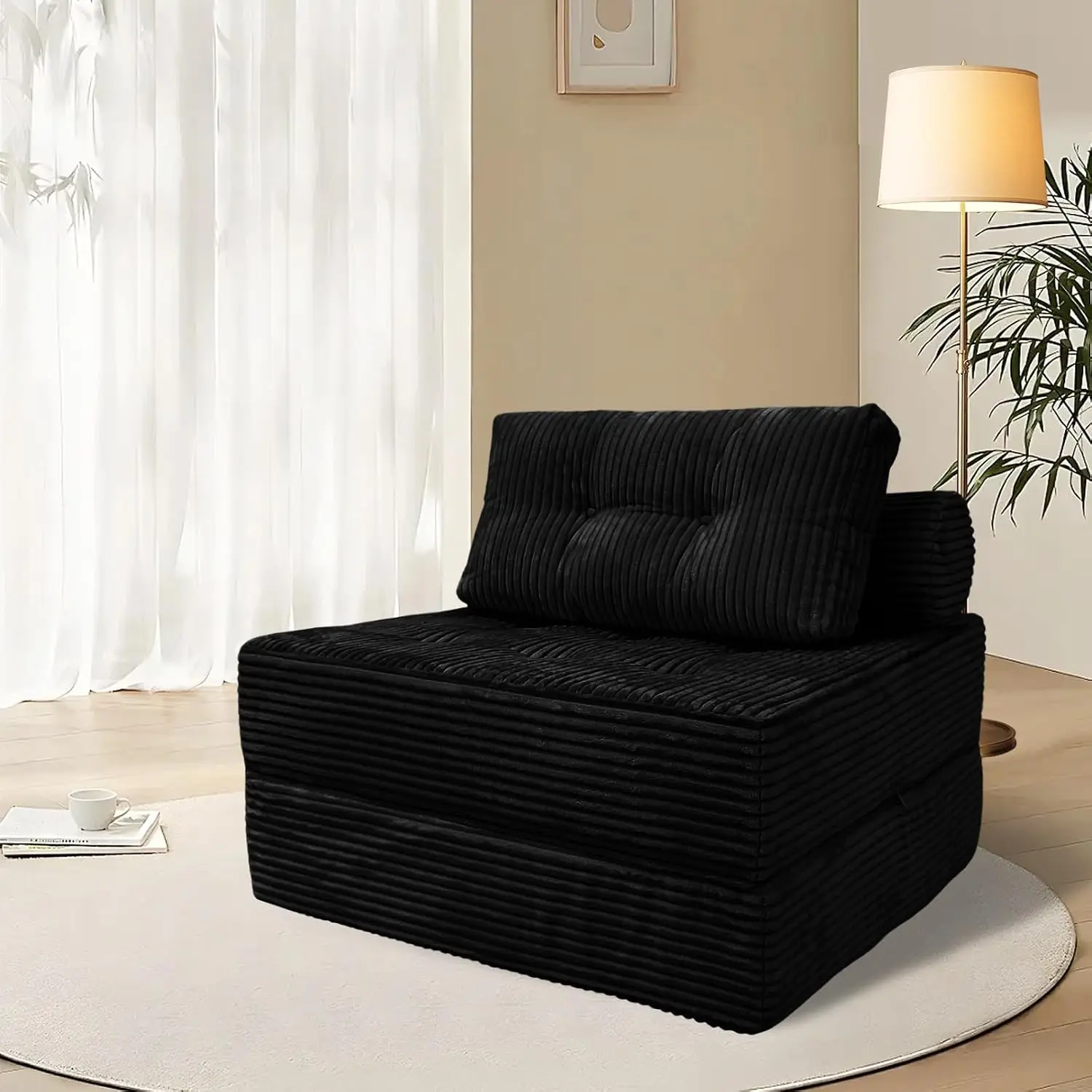 Cloud Sectional Sofa Bed with Pillow, Fold Out Sleeper Chair, Customized