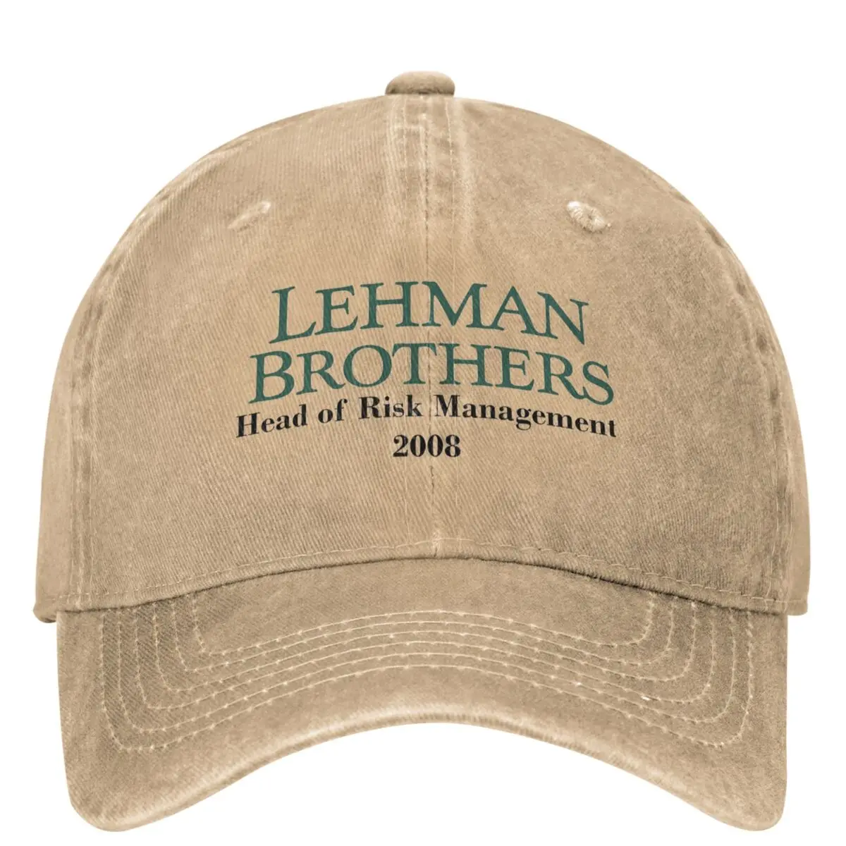 Lehman Brothers Head Of Risk Managment 2008 Baseball Caps Outfits Retro Distressed Denim Dad Hat Unisex Summer Soft Caps Hat