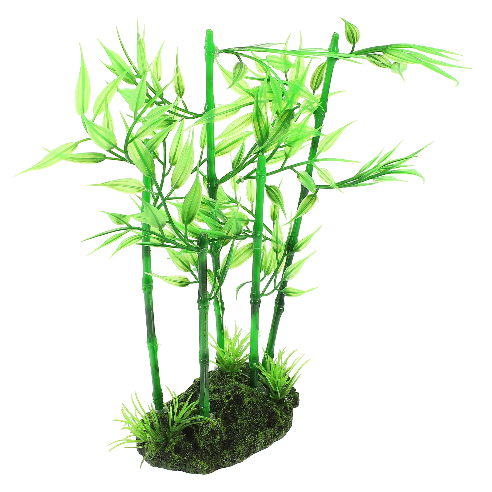 

Artificial Plant Decoration Green Fake Bamboo Fish Tank Plants Plastic Aquarium Decor Small Large L scaping Safe Durability Eco