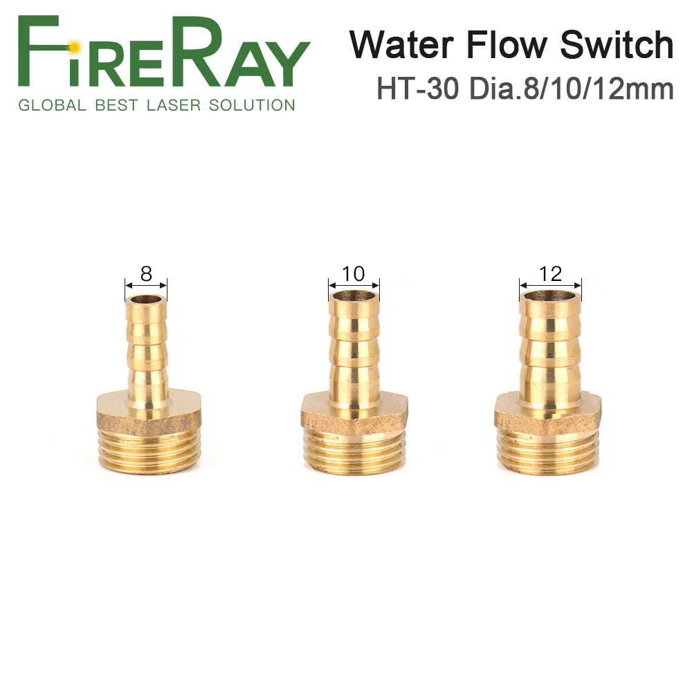 FireRay Water Flow Switch Sensor Pressure Controller Automatic Circulation Pump Thread Connector Protect CO2 Laser Tube