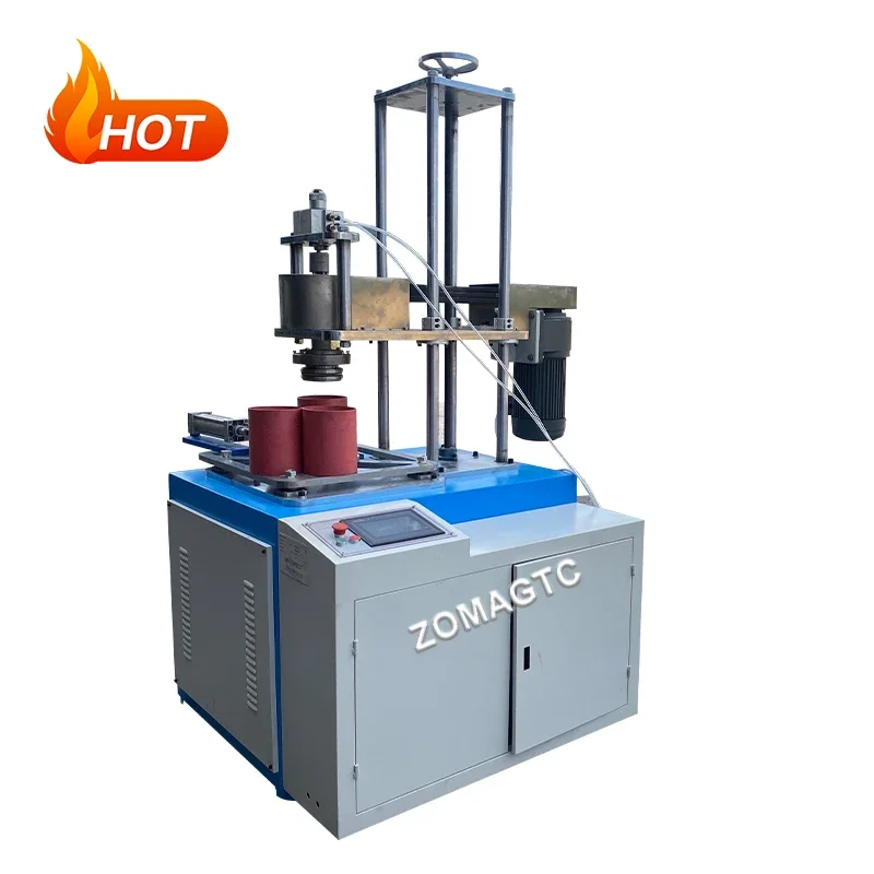 Round Cake Box Crimping Machine Cylinder Can Making  Paper Tube Core Rolling Machine Paper Tube Edge Curling Machine