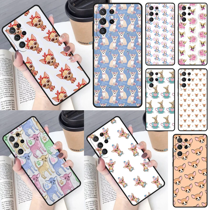 Super Cool Chihuahua dog Phone Case for Samsung Galaxy S26 Ultra S25 S24 S23 S22 S21 S20 Note10 Plus FE Cover
