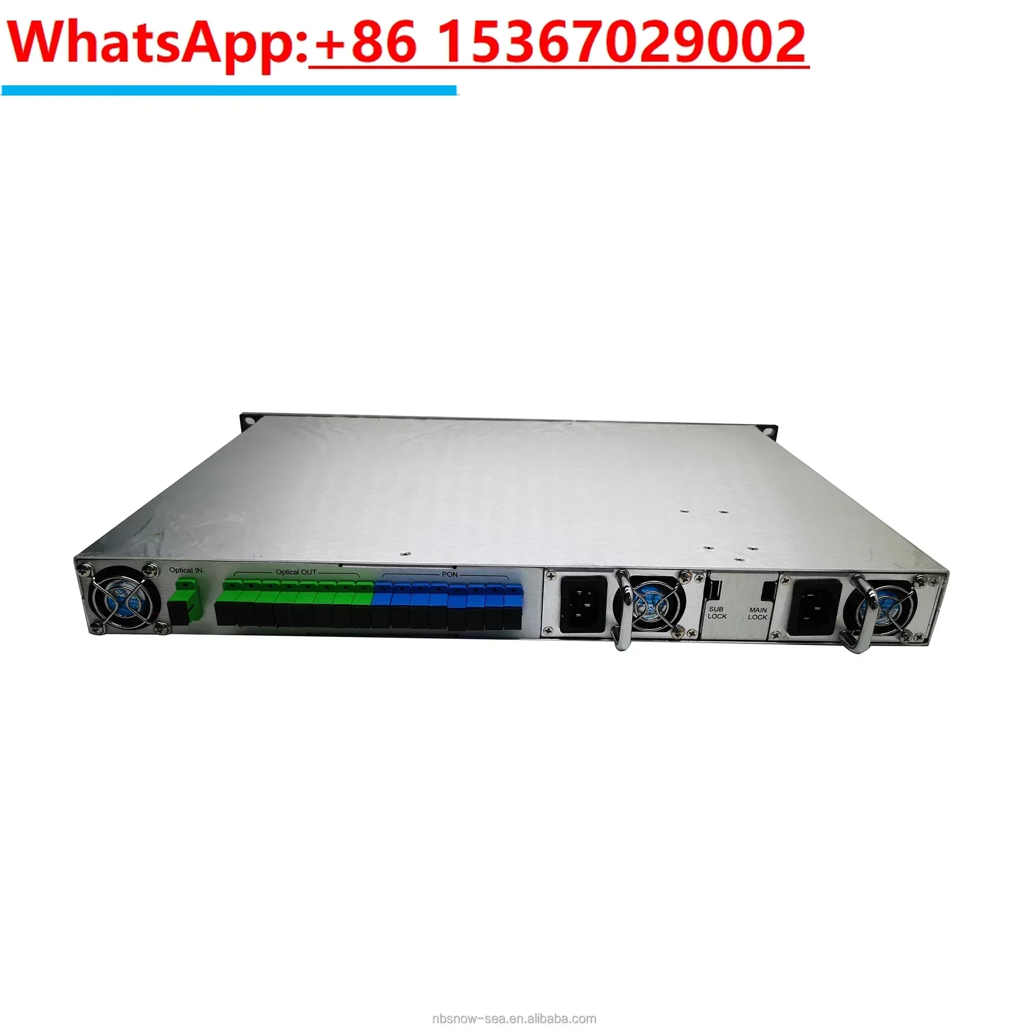 FTTH CATV GPON 1550nm EDFA 8 Port 19dBm Fiber Optical Amplifier  with WDM