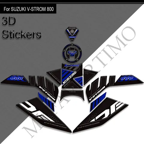 스즈키 V-STROM 800DE Vstrom 800 DE 2023 2024 2025 V STROM 800DE 오토바이 탱크 패드 3D 에폭시 보호 스티커 데칼